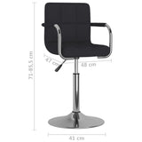 Tabouret de bar Noir Tissu