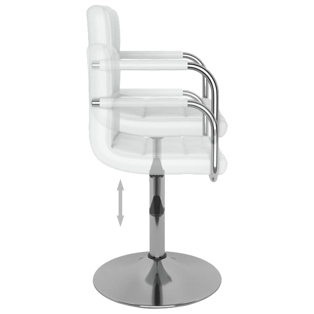 Tabouret de bar Blanc Similicuir