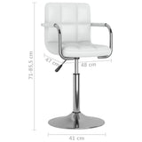 Tabouret de bar Blanc Similicuir