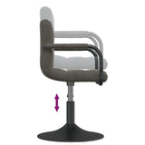 Tabouret de bar Gris foncé Velours