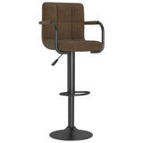 Brown Fabric Bar Stool