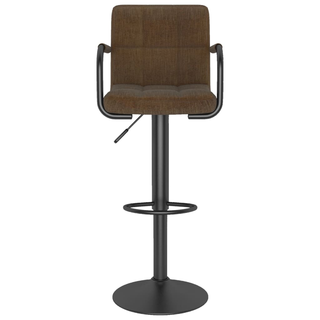 Brown Fabric Bar Stool