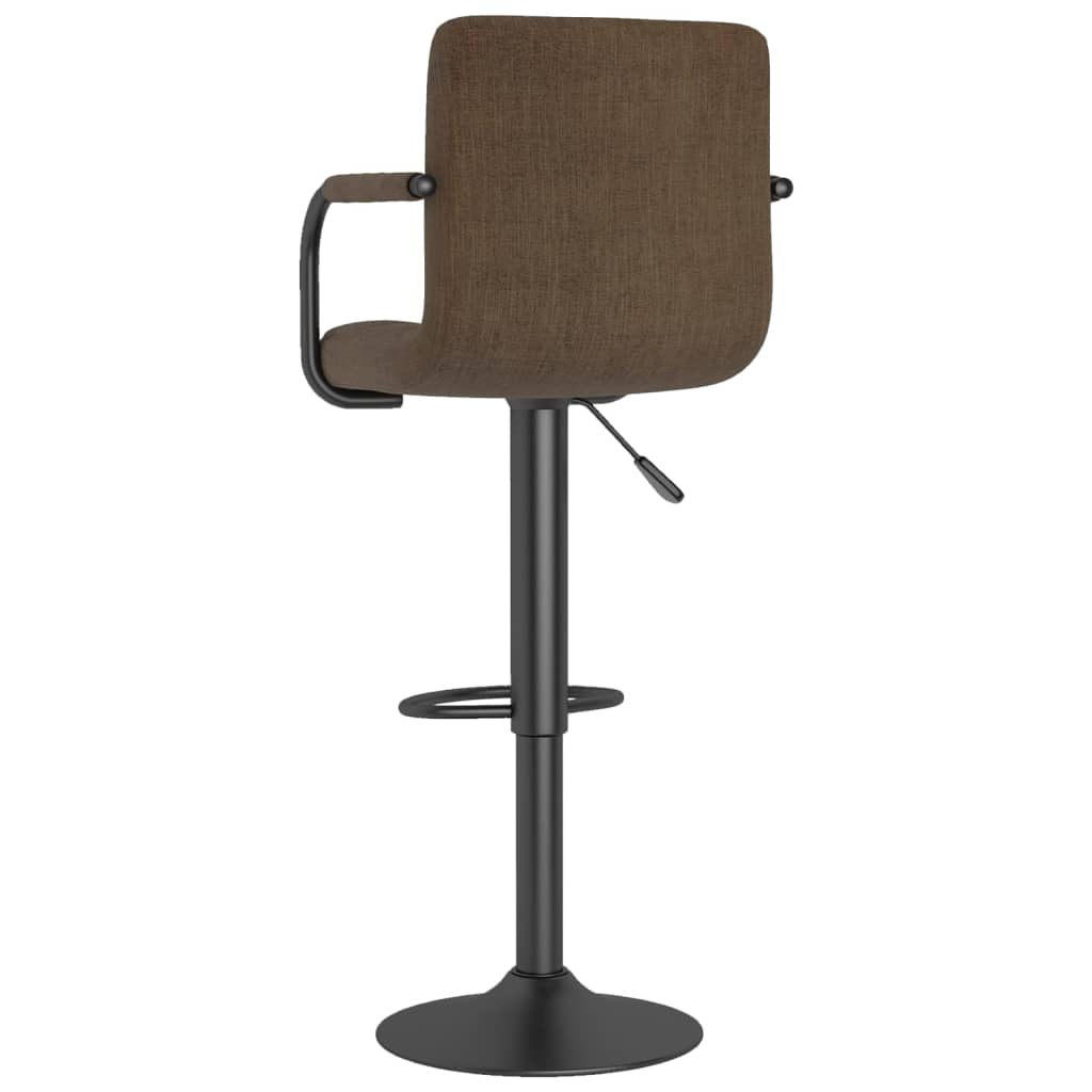 Brown Fabric Bar Stool