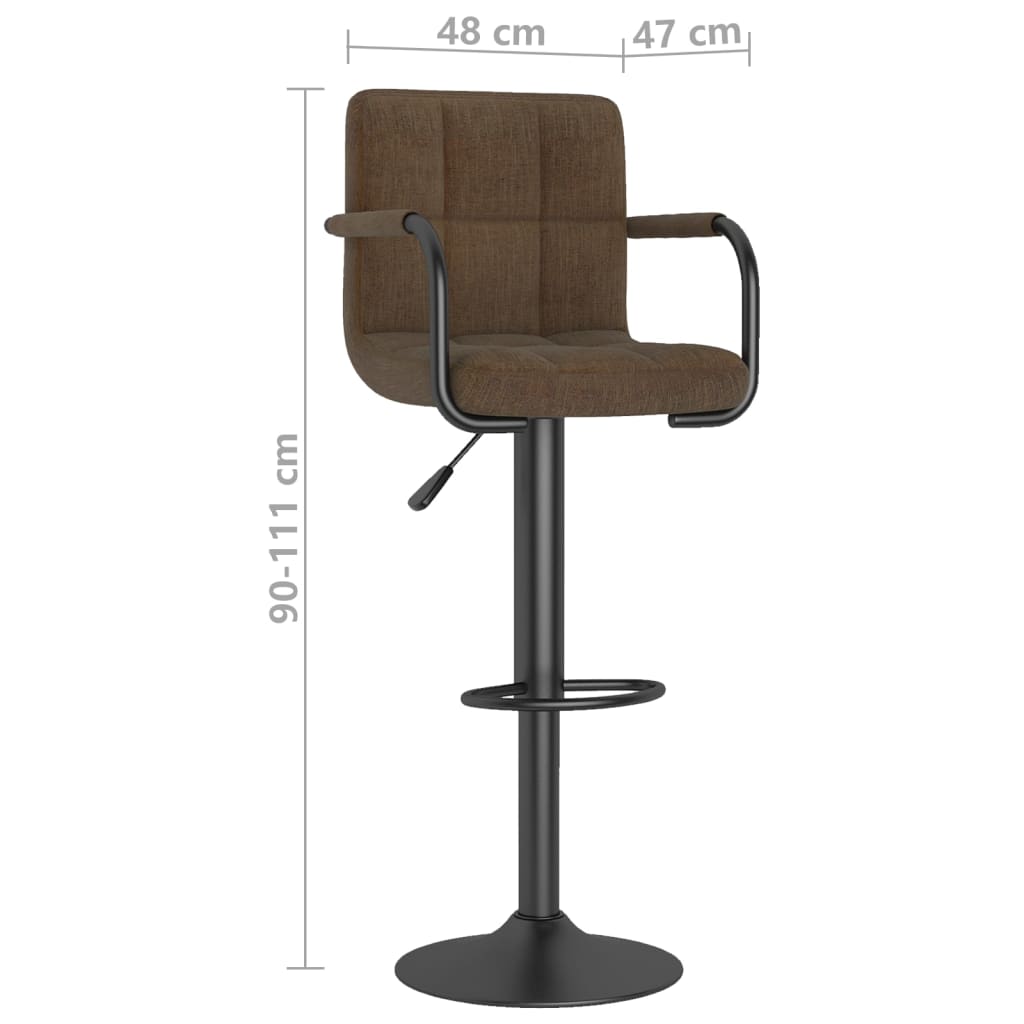 Tabouret de bar Marron Tissu