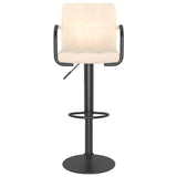 Bar stools set of 2 cream fabric