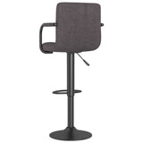 Bar stools set of 2 taupe fabric