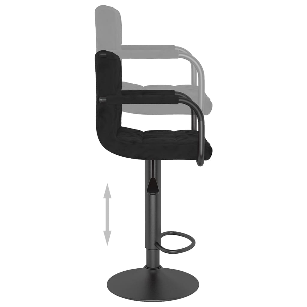 Tabouret de bar Noir Velours