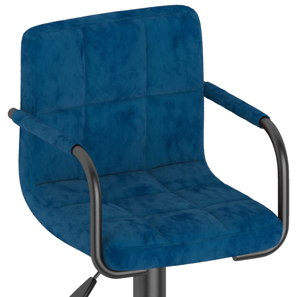 Tabouret de bar Bleu Velours