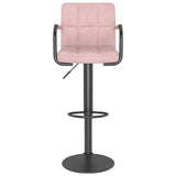 Tabouret de bar Rose Velours