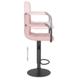 Tabouret de bar Rose Velours