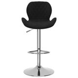 Tabourets de bar lot de 2 noir velours