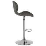 Tabourets de bar lot de 2 gris foncé velours