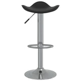 Tabouret de bar Noir Acier chromé et cuir artificiel