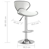 Tabouret de bar Blanc Similicuir