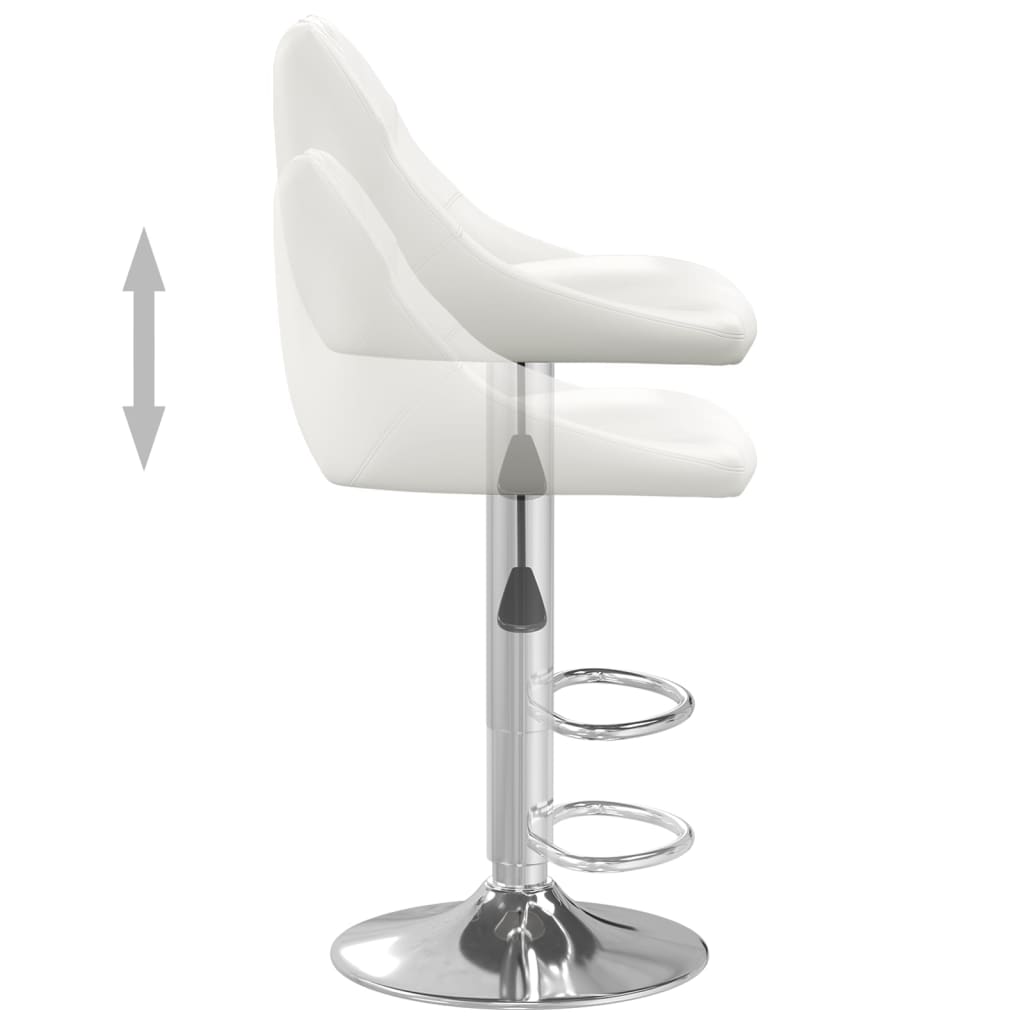 Tabouret de bar Blanc Similicuir