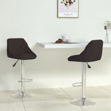 Tabourets de bar lot de 2 noir similicuir