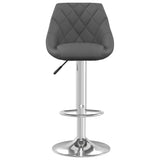 Tabouret de bar Gris foncé Velours