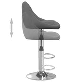 Tabouret de bar Gris foncé Velours