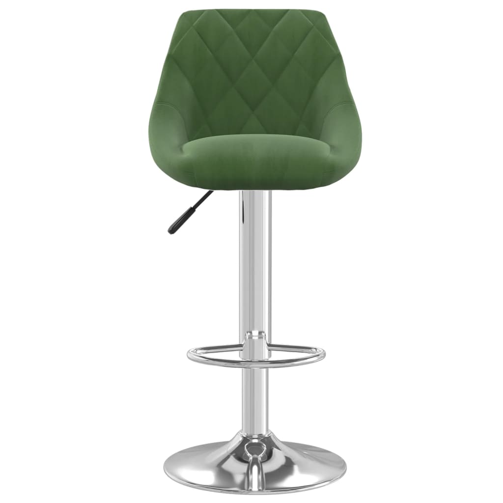 Tabouret de bar Vert foncé Velours