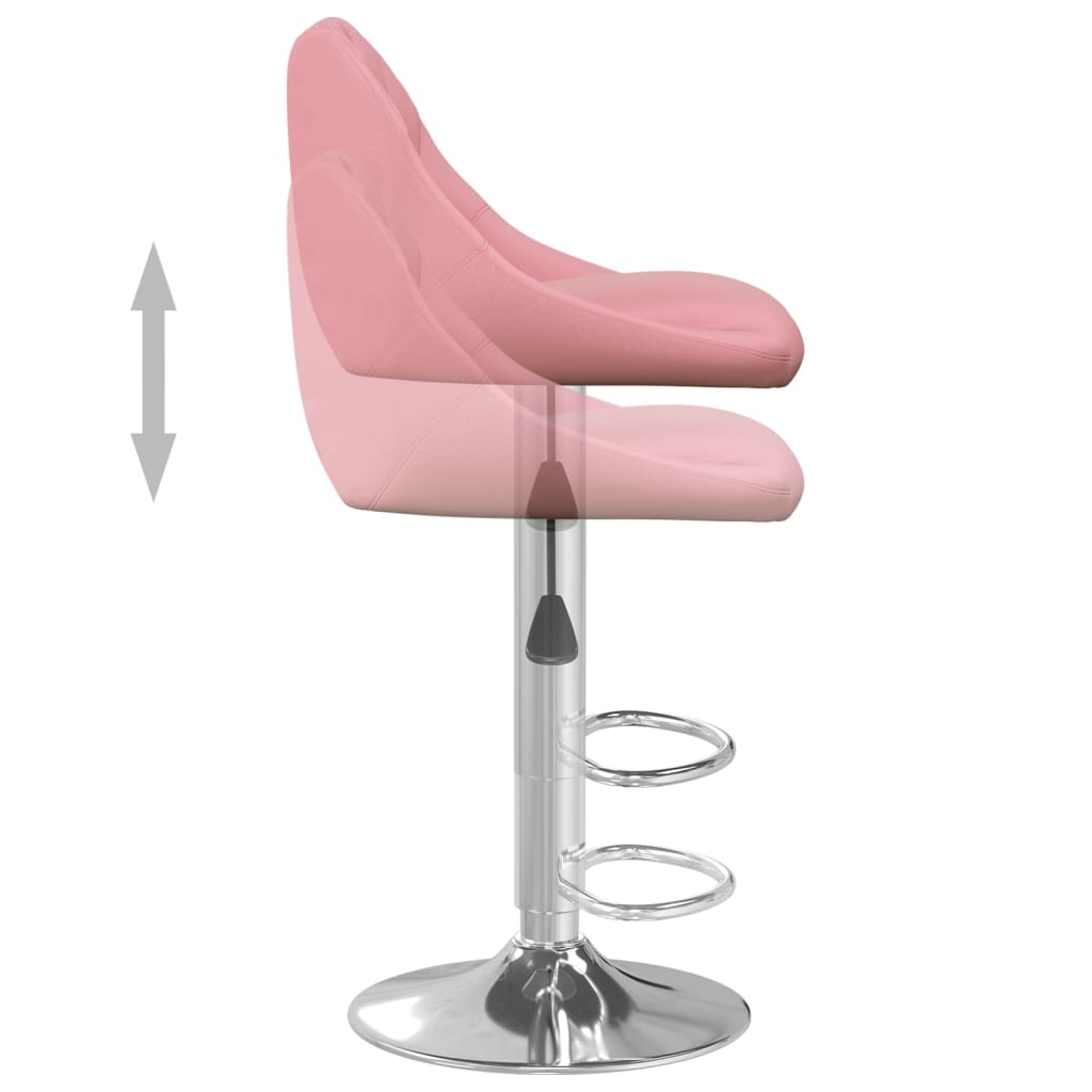 Tabouret de bar Rose Velours