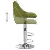 Tabourets de bar lot de 2 vert clair velours