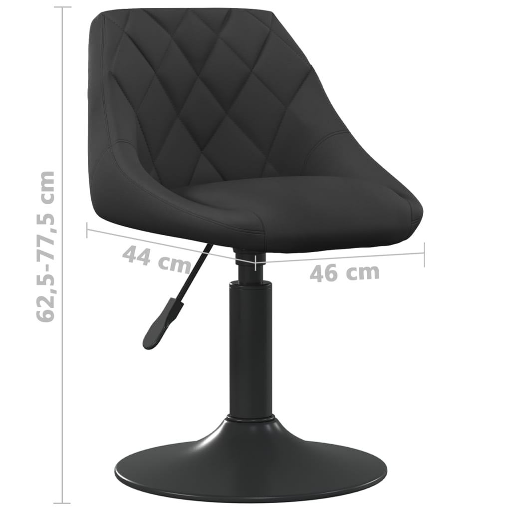 Tabouret de bar Noir Velours