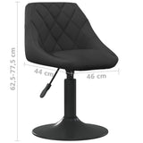 Tabouret de bar Noir Velours