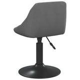 Tabouret de bar Gris foncé Velours