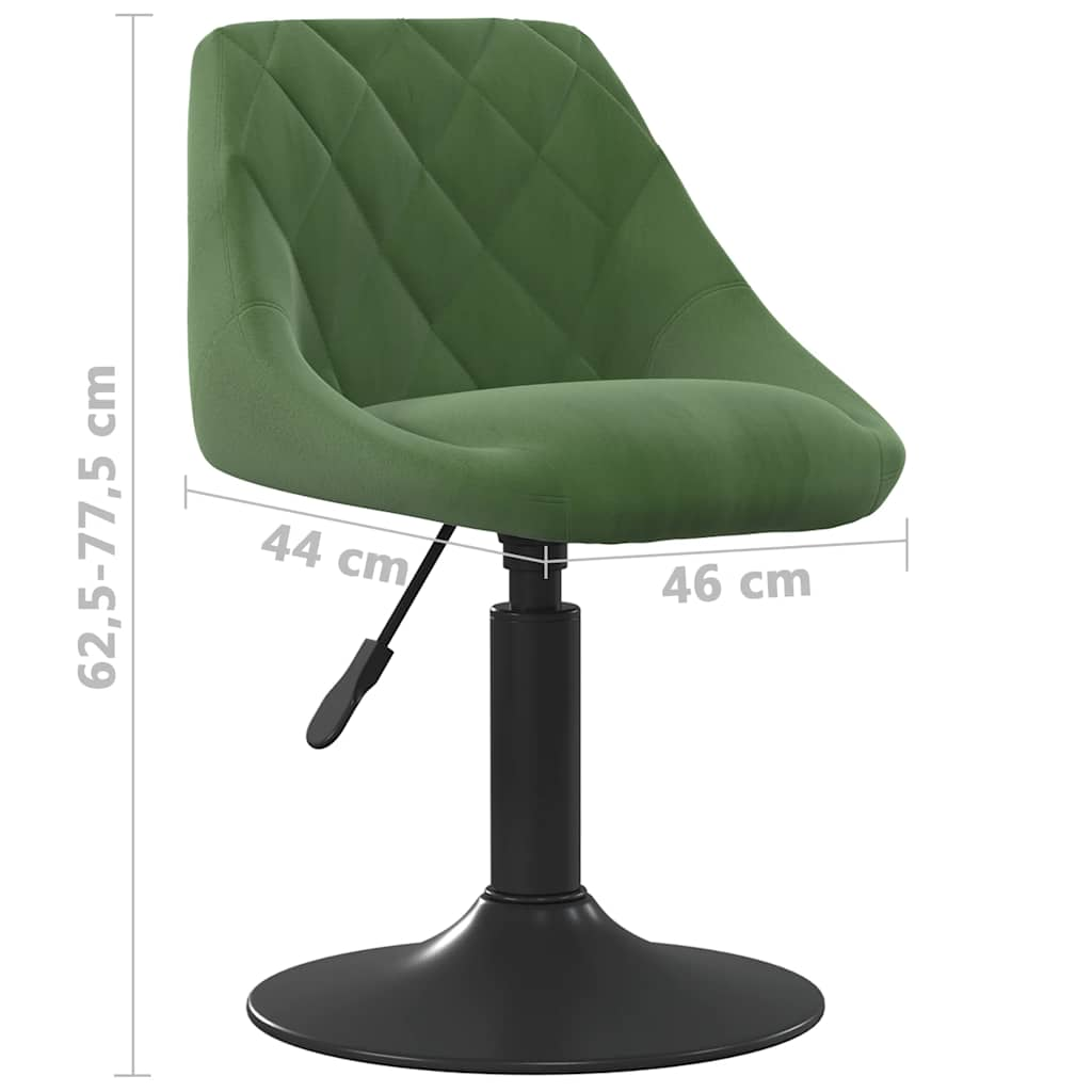 Tabouret de bar Vert foncé Velours