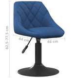 Tabouret de bar Bleu Velours