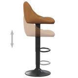 Tabouret de bar Marron Velours