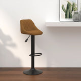 Tabouret de bar Marron Velours