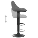 Tabouret de bar Gris foncé Velours