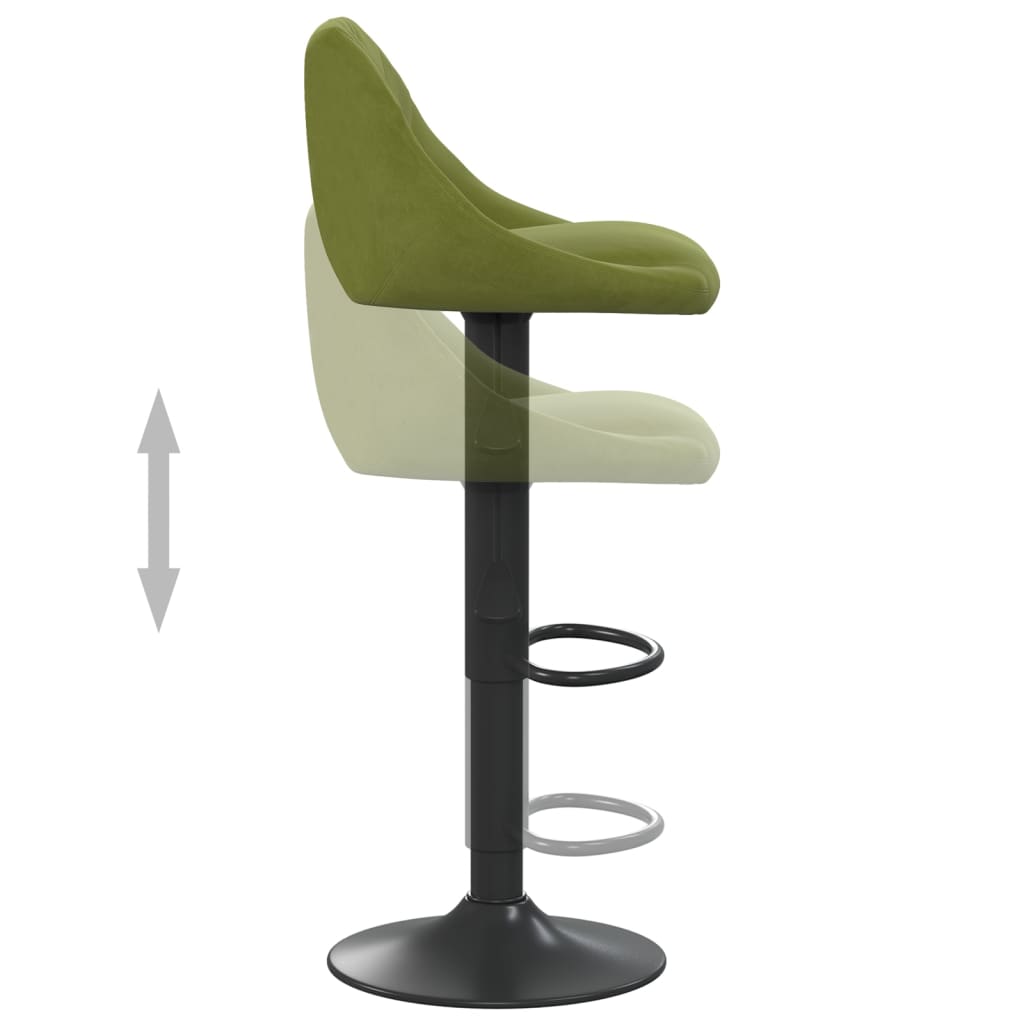 Tabouret de bar Vert clair Velours