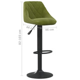 Tabouret de bar Vert clair Velours