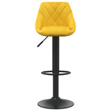 Tabouret de bar Jaune moutarde Velours