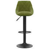 Tabourets de bar lot de 2 vert clair velours