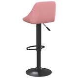 Tabourets de bar lot de 2 rose velours