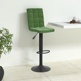 Tabouret de bar Vert foncé Velours