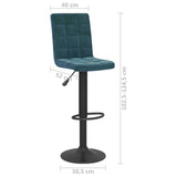 Tabouret de bar Bleu Velours