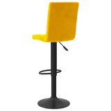 Tabouret de bar Jaune moutarde Velours