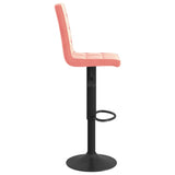 Tabourets de bar lot de 2 rose velours