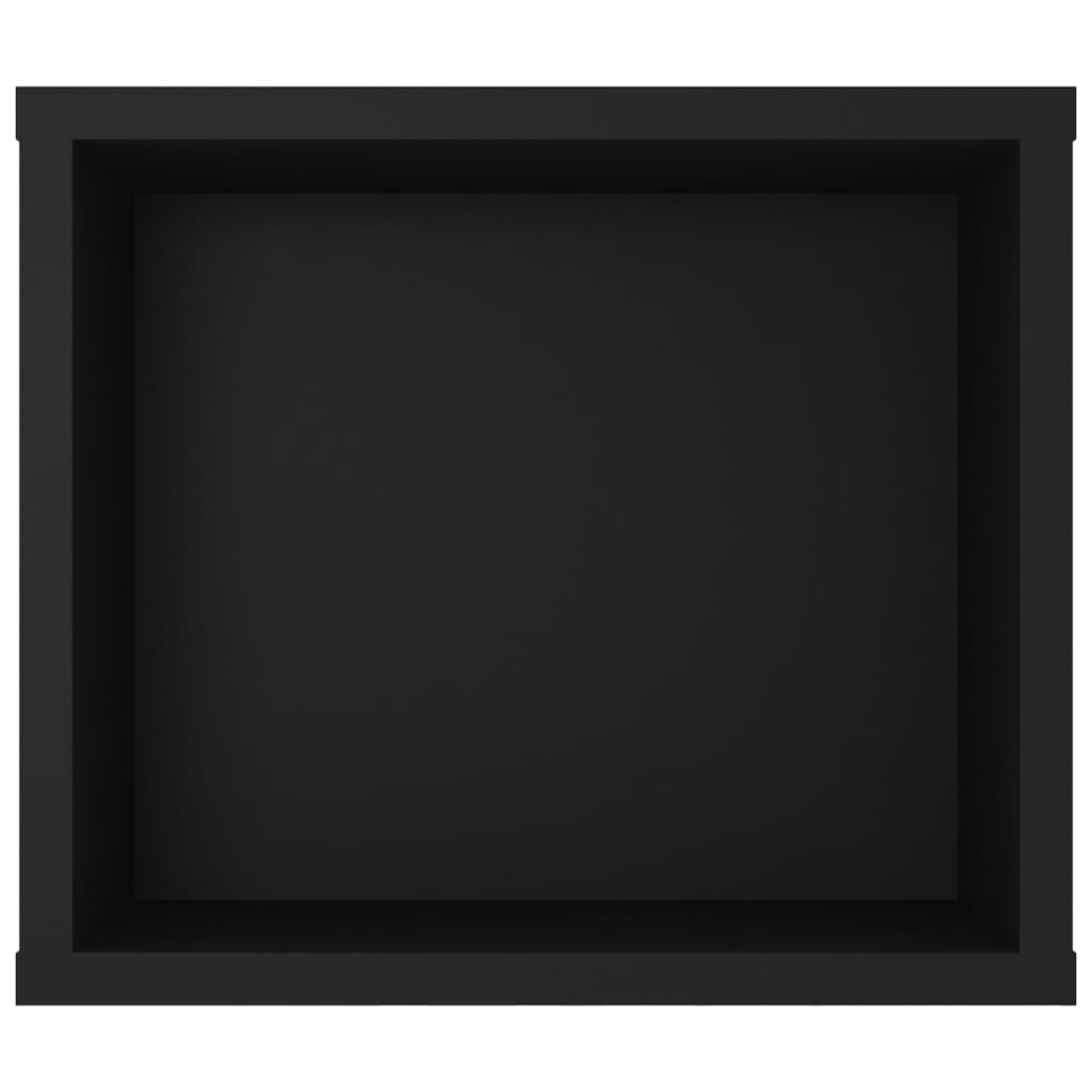 Meuble TV suspendu Noir 100x30x26,5 cm Bois d’ingénierie