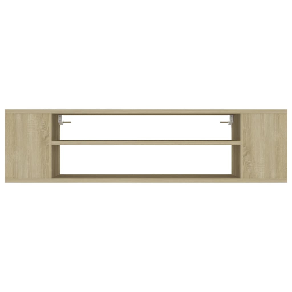 Wall-mounted TV cabinet Sonoma oak 100x30x26.5 cm Engineered wood