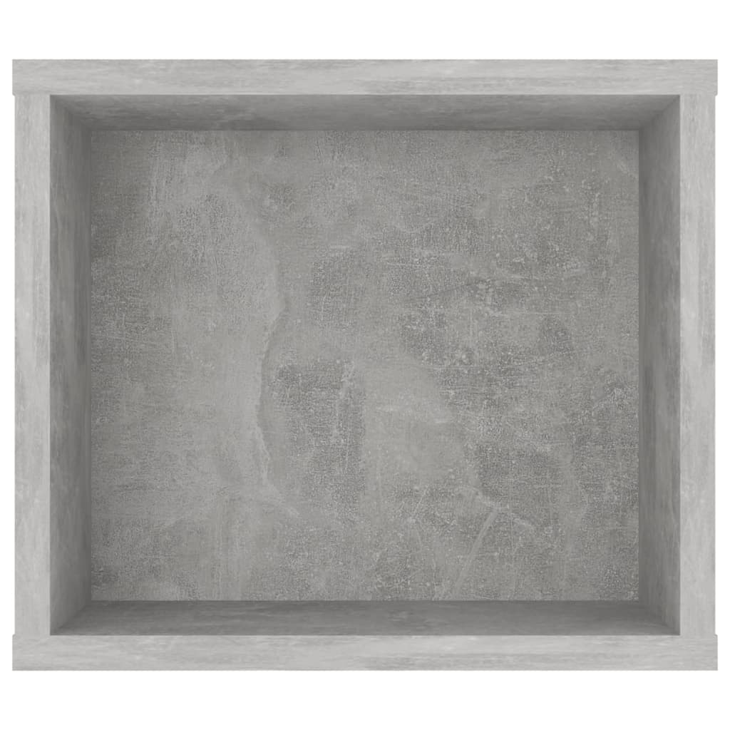 Meuble TV suspendu Gris béton 100x30x26,5 cm Bois d’ingénierie