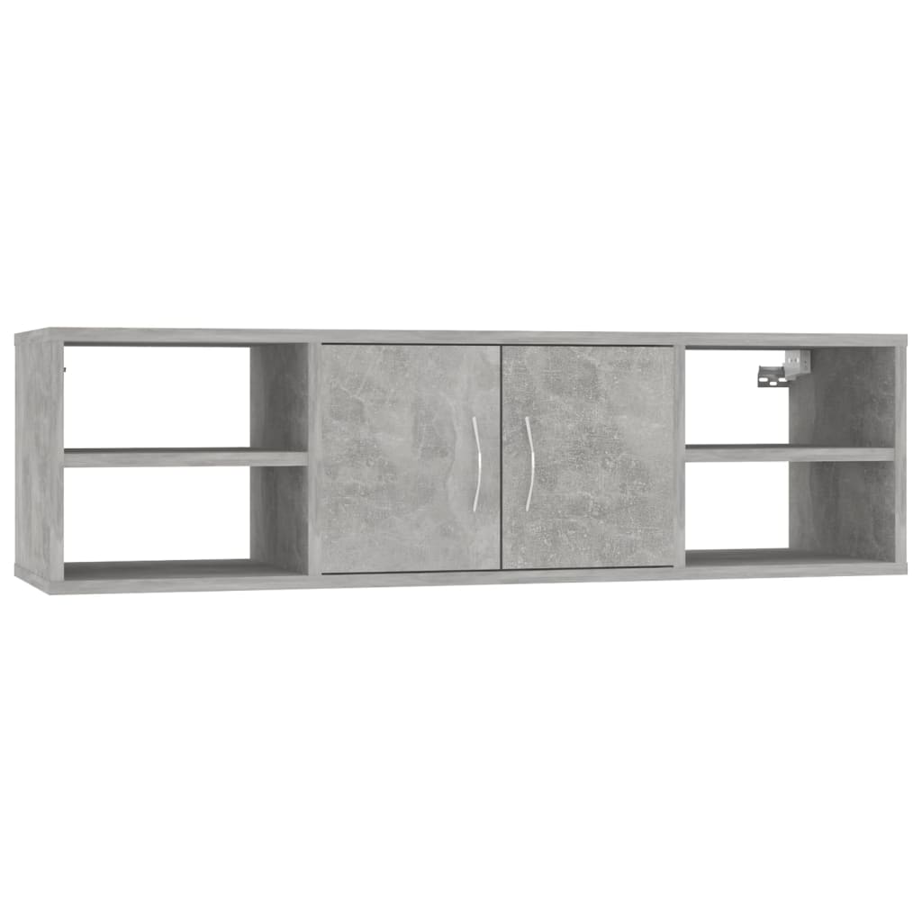 Étagère murale Gris béton 102x30x29 cm Bois d’ingénierie