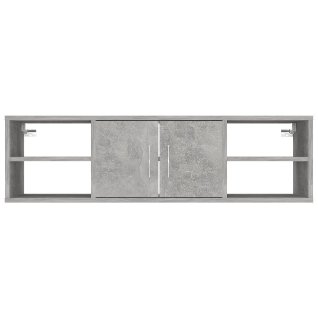 Étagère murale Gris béton 102x30x29 cm Bois d’ingénierie