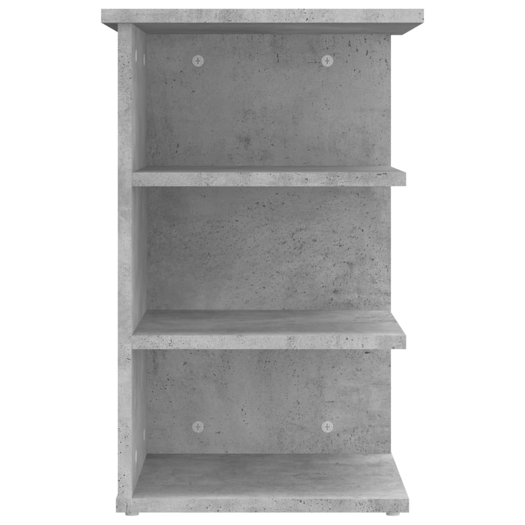 Armoire latérale Gris béton 35x35x55 cm Aggloméré