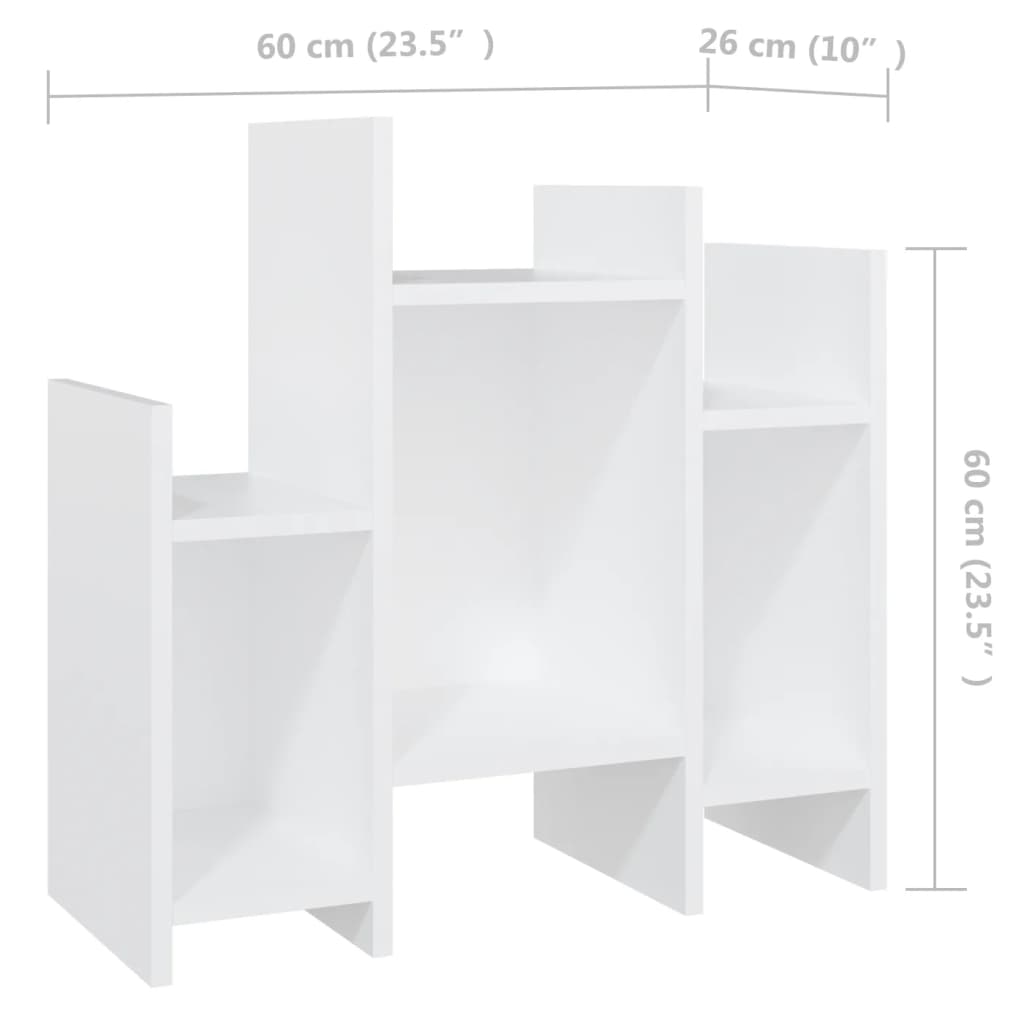 Beistellschrank Weiß 60x26x60 cm Spanplatte