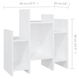 Side cabinet White 60x26x60 cm Chipboard